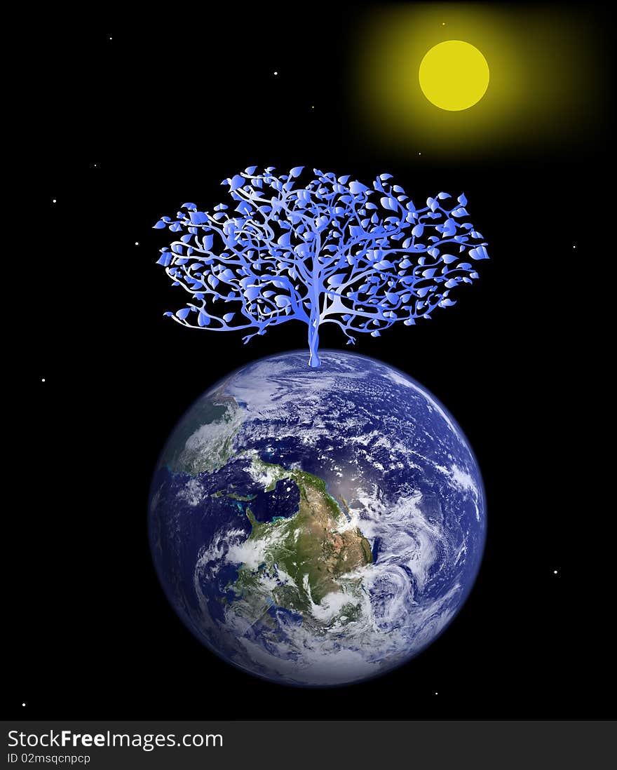 Tree on the earth.