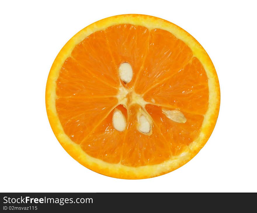 Juicy orange slice