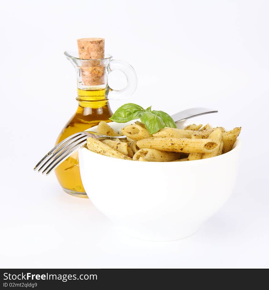 Penne With Pesto And Olive Oil