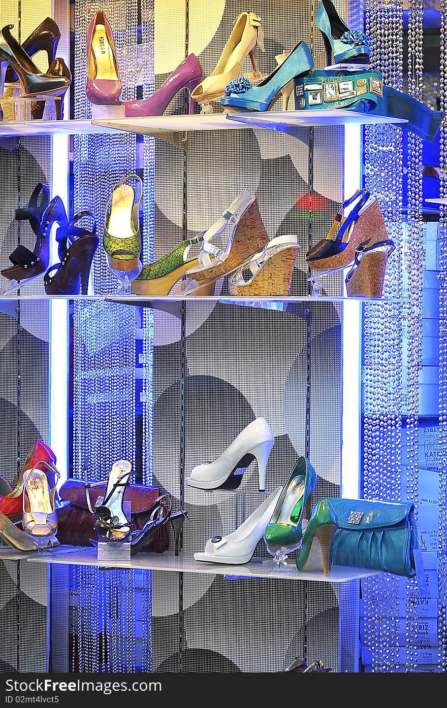 Display of shoes