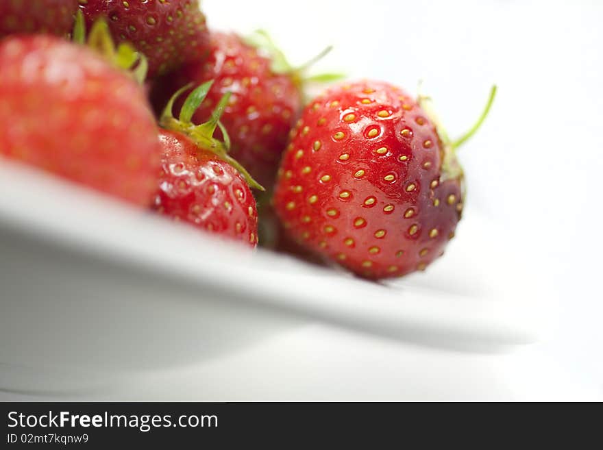 Strawberries on a plate