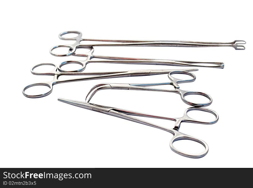 Surgical instrument on a white background