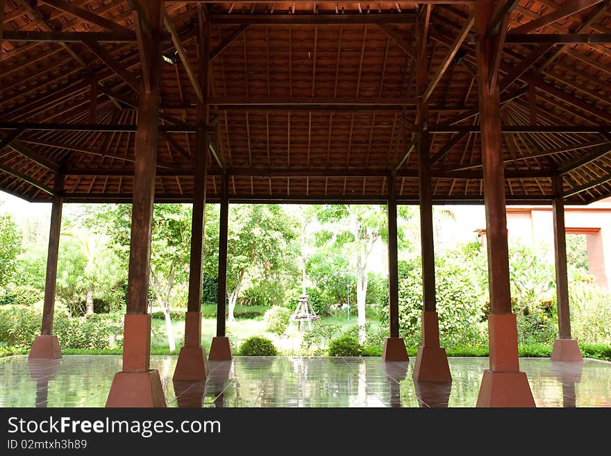 Texture under the roof from chiangmai thailand