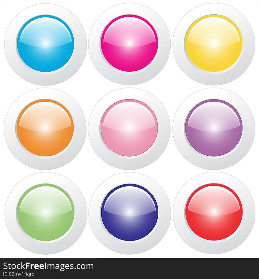 Web Buttons - Glossy