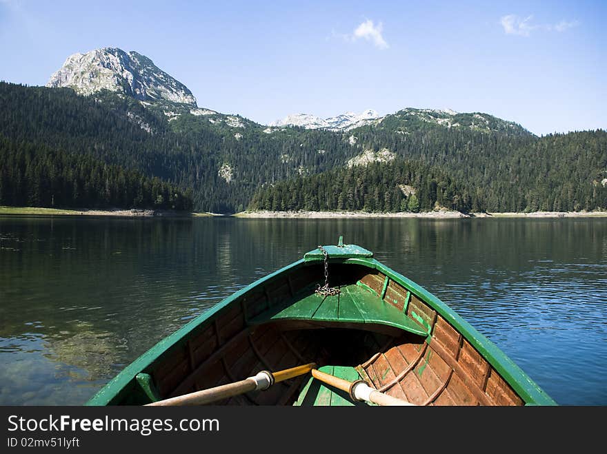 Mountain lake landscape