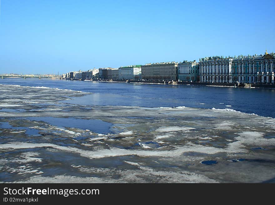 Saint-Petersburg. River Neva.