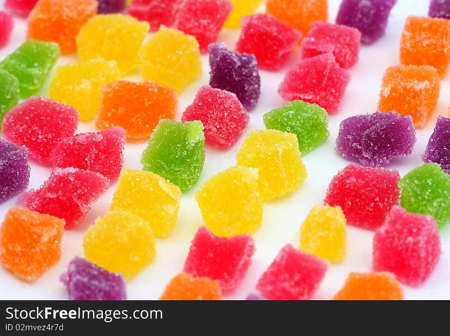 Close Up Of Colorful Candies Jelly