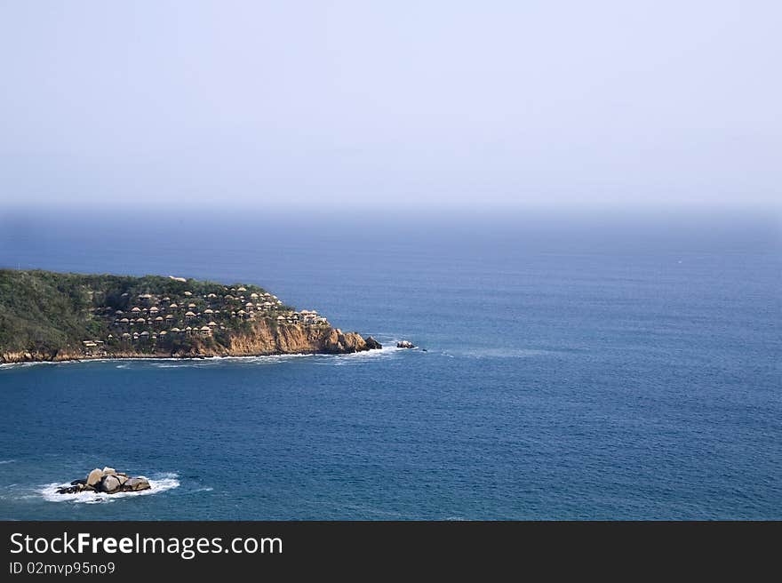 Small land intlet al Acapulco Bay, Mexico. Small land intlet al Acapulco Bay, Mexico