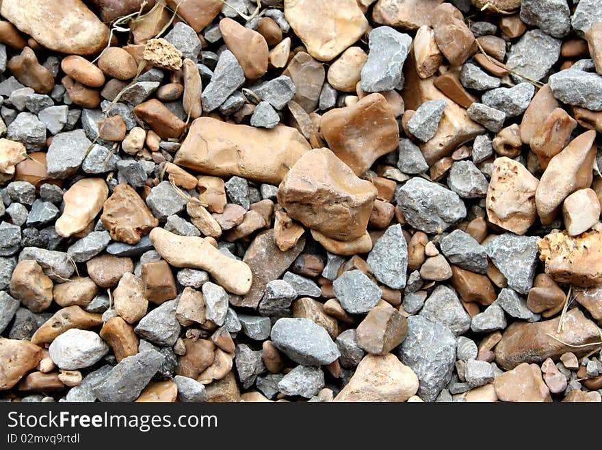 Gray and brown rocks for background