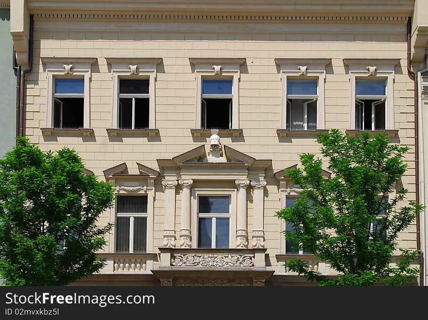 Part of a historic building on Market Square in Krakow. Poland. Part of a historic building on Market Square in Krakow. Poland