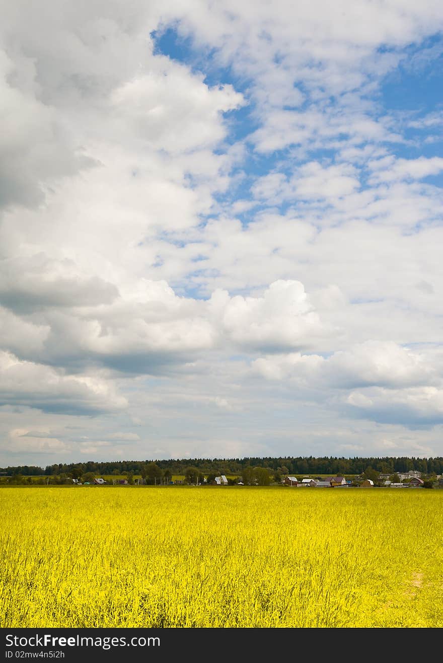 In a photo the beautiful landscape is represented