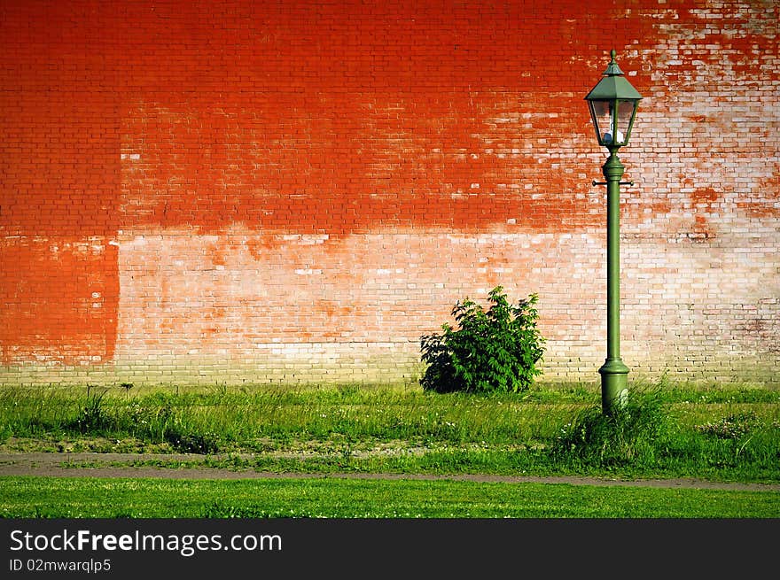 Unusual light on the unusual background. Unusual light on the unusual background