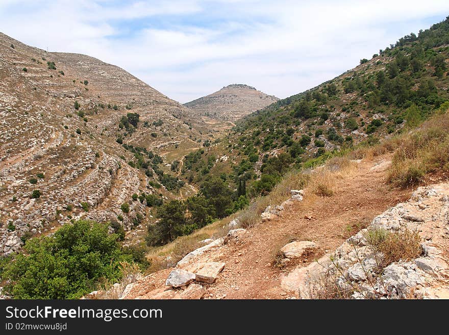 Mediterranean mountain landscape