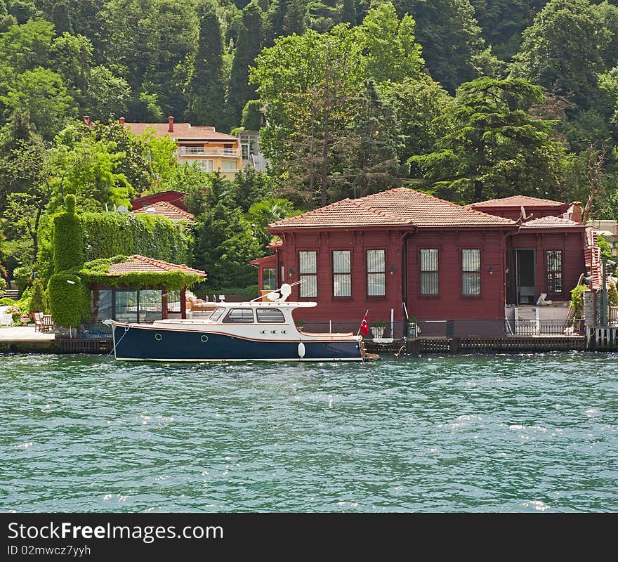 Luxury villa on a river