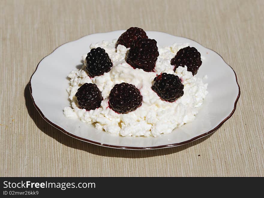 Plate Of Cottage Cheese