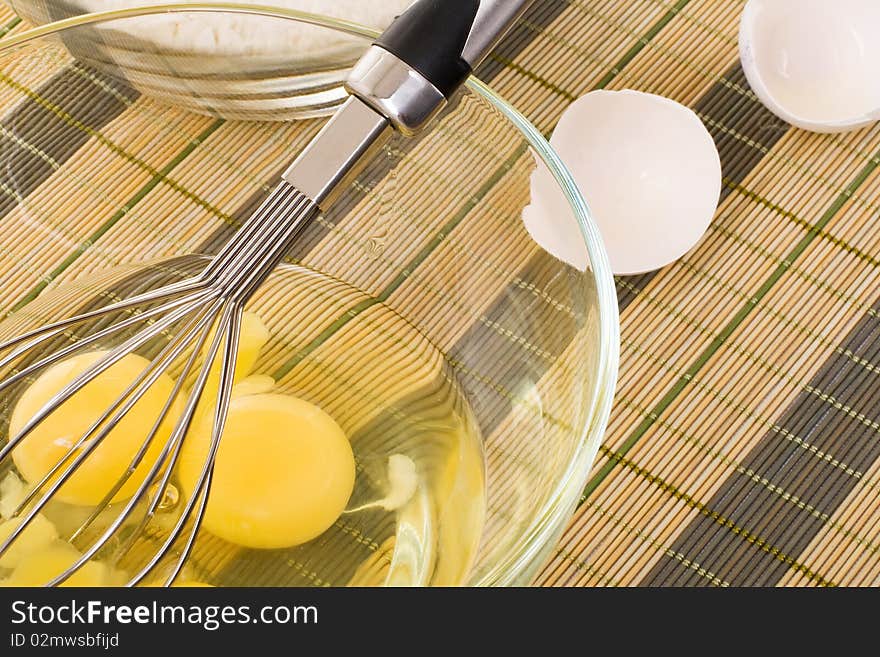 Big series of images of kitchen ware. Dough