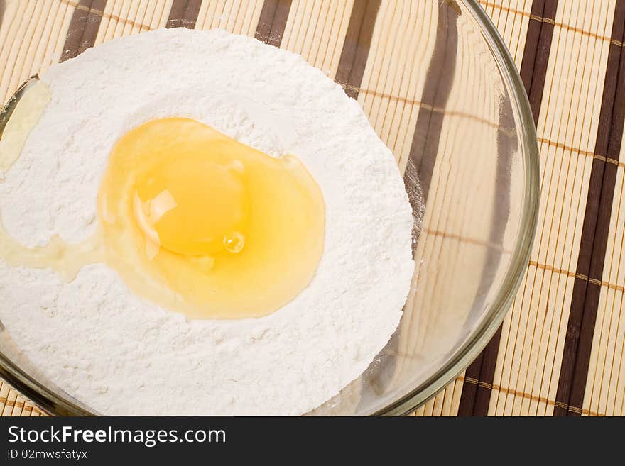 Series Of Images Of Kitchen Ware. Dough