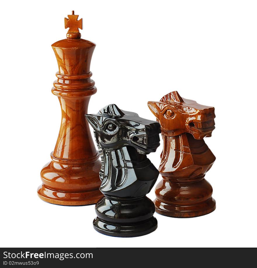 Chess isolated on white background