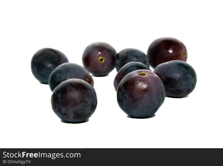 Plenty grape on a white background ( branch from a grapes). Plenty grape on a white background ( branch from a grapes)