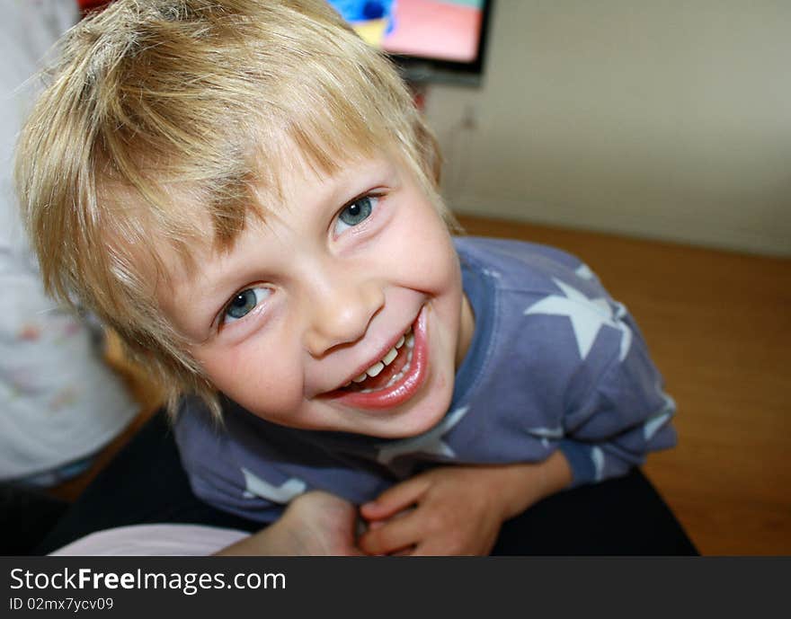 Little happy boy laughing and smileing. Little happy boy laughing and smileing