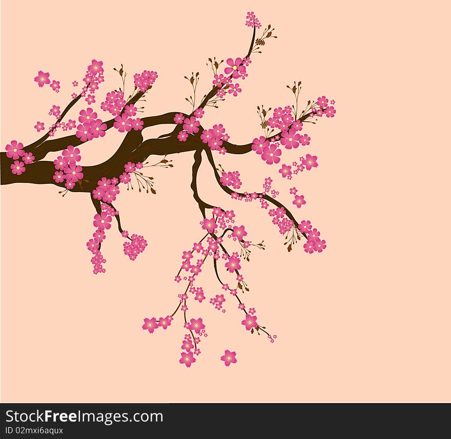 Romantic cherry tree