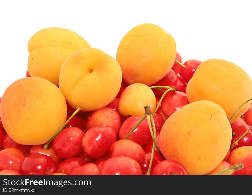 Sweet Cherry And Apricots