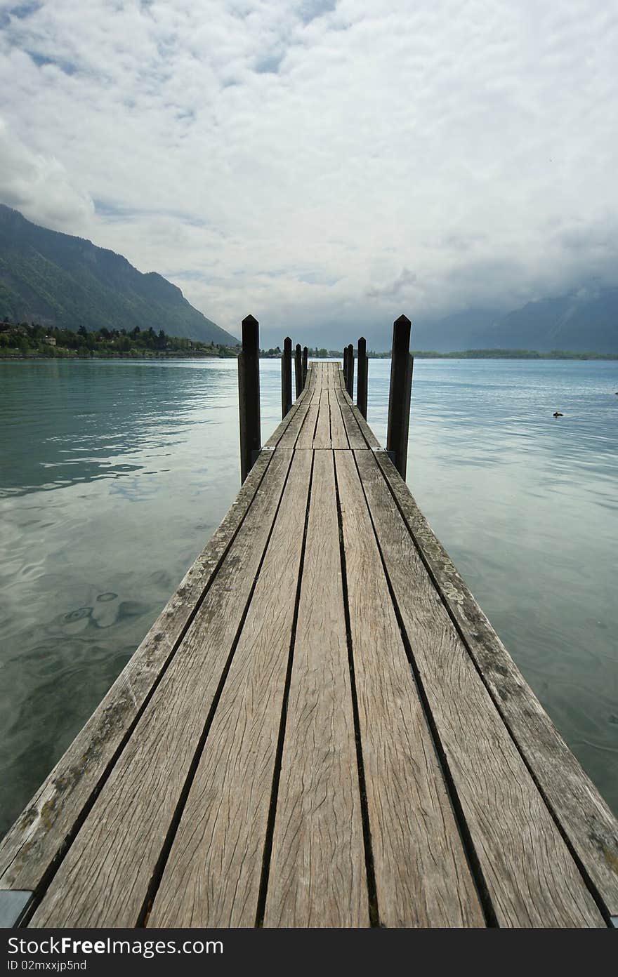 Wooden Pier For Boats And Yachts