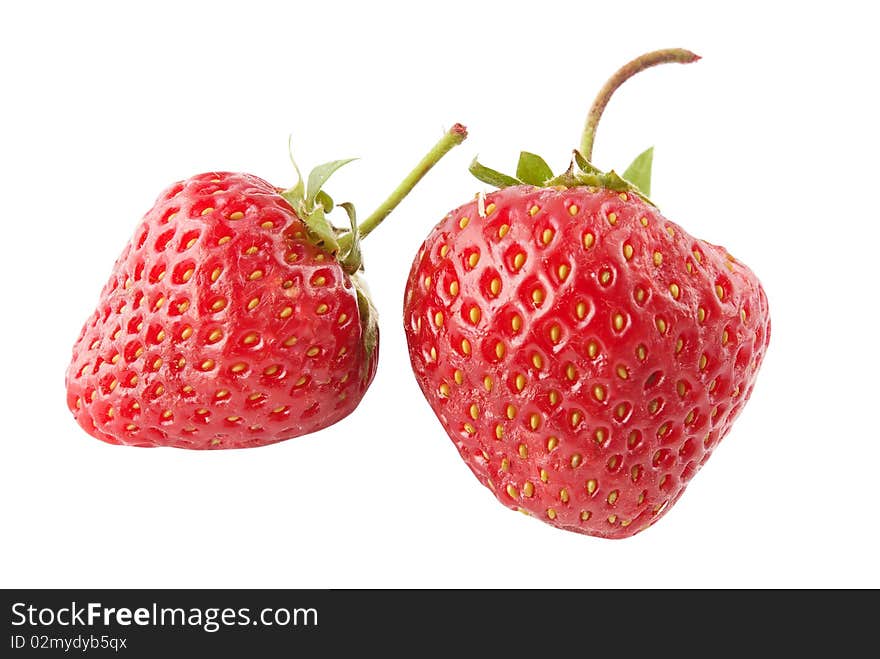 Fresh strawberry  isolated white background