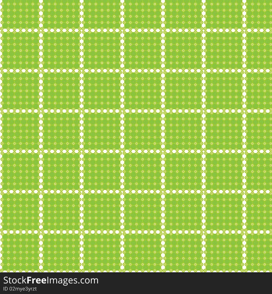 Seamless Pattern Circle Rectangle Tablecloth