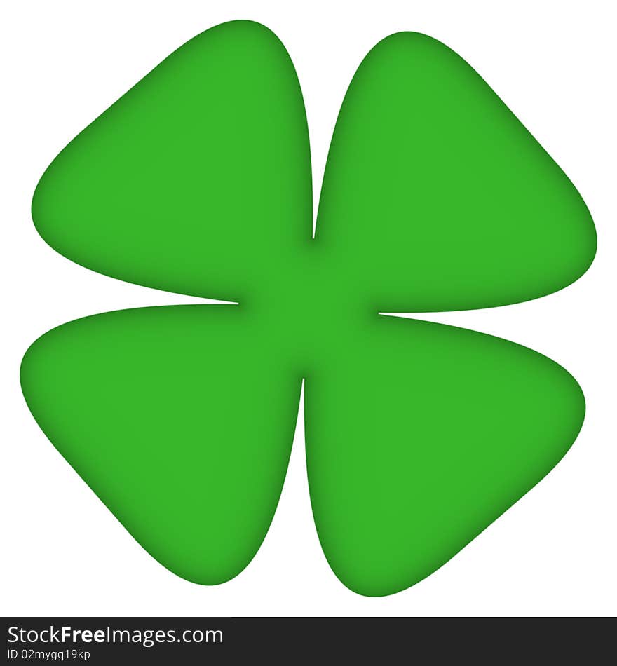 Four-leafs Clover  Isolated