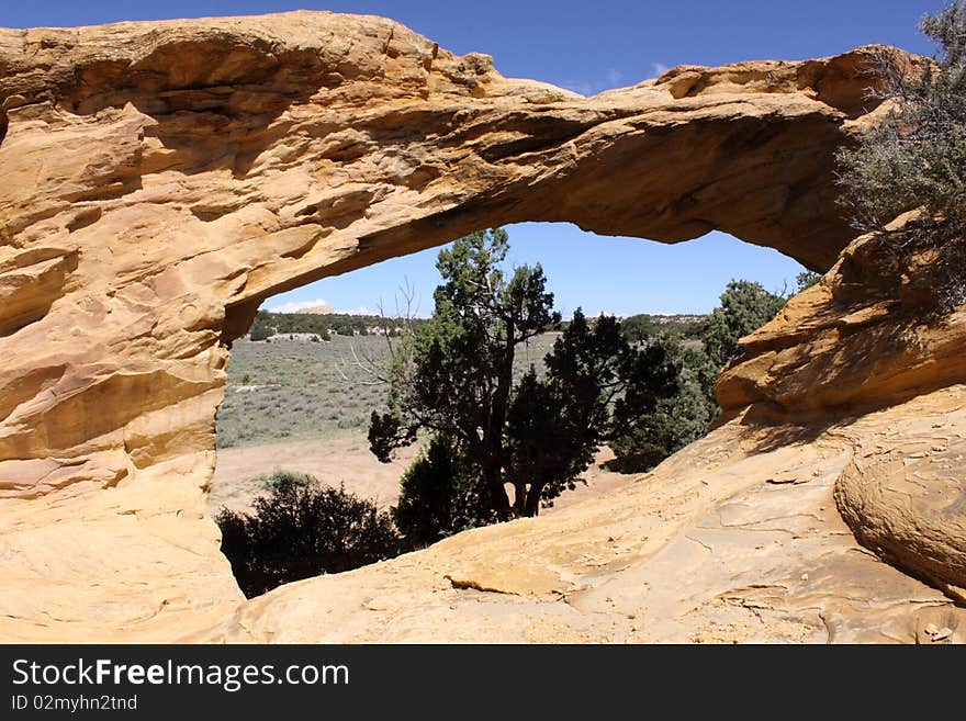 Dutchman Arch located in the San Rafael Swell area of Utah.