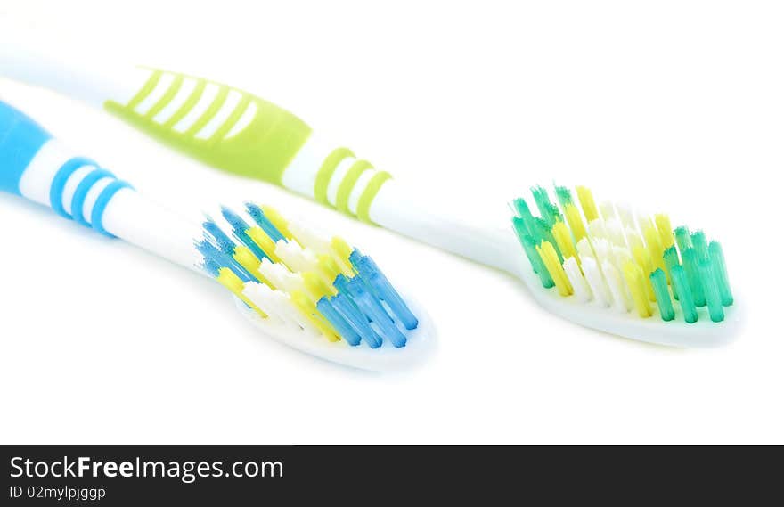 Two tooth-brushes