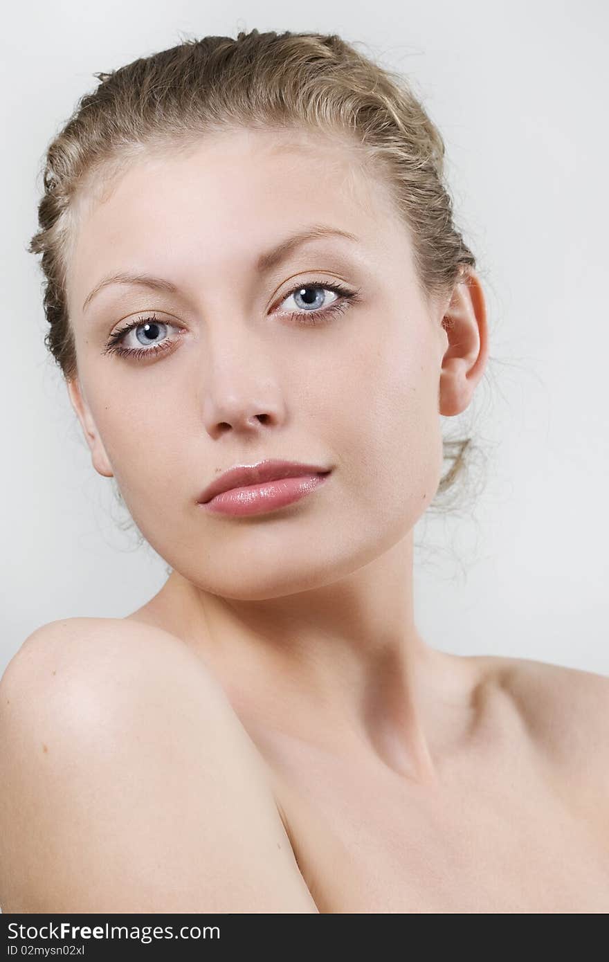 Close-up portrait of sexy caucasian young woman. Close-up portrait of sexy caucasian young woman