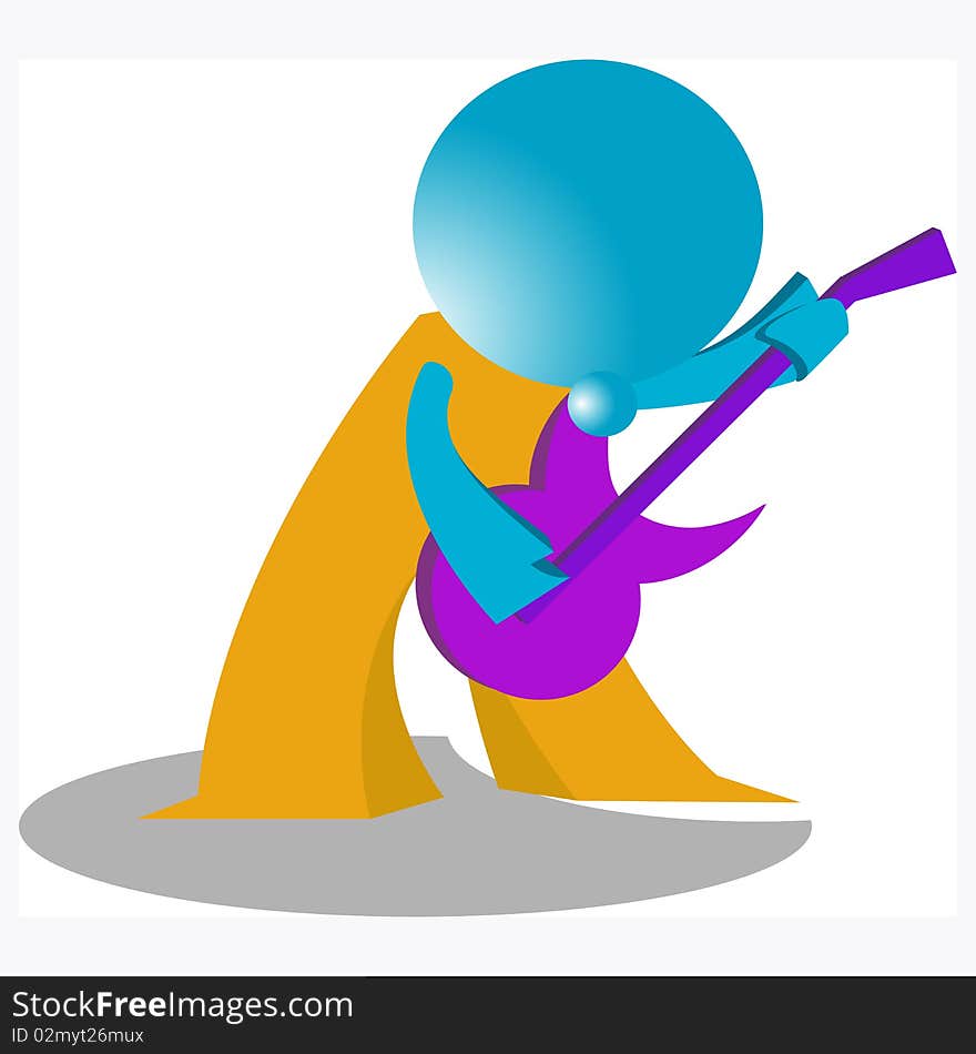 Blueman guitar player