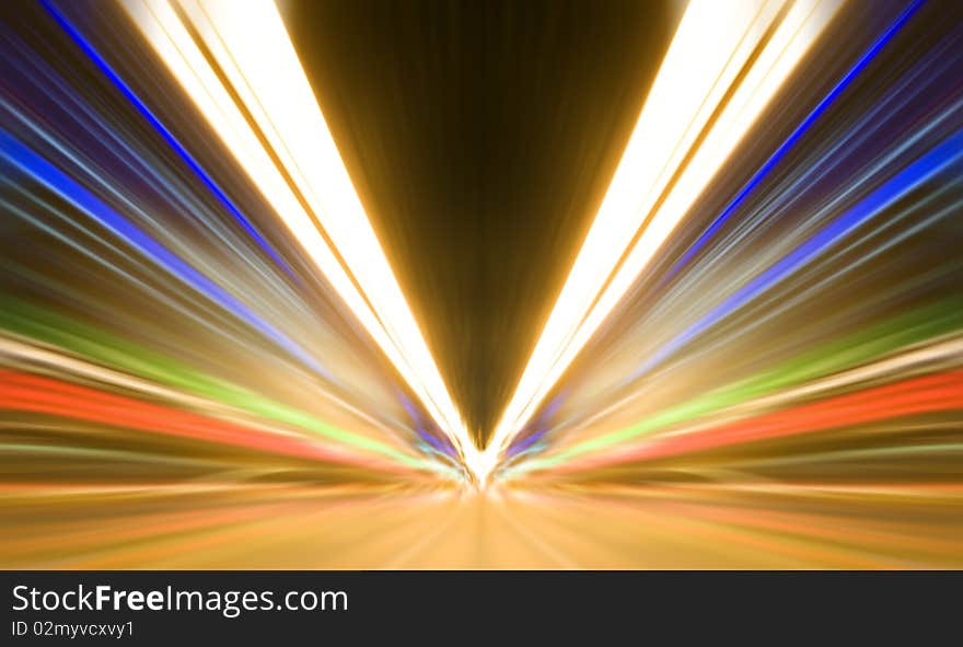 Abstract colored light