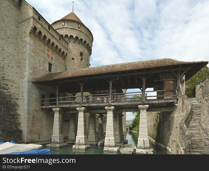 Switzerland - Chateau de Chillon on the lake Leman near Montreux