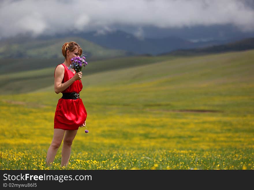 The Girl In Mountains