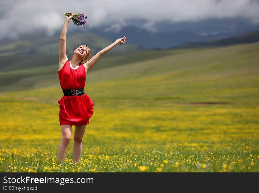 The Girl In Mountains