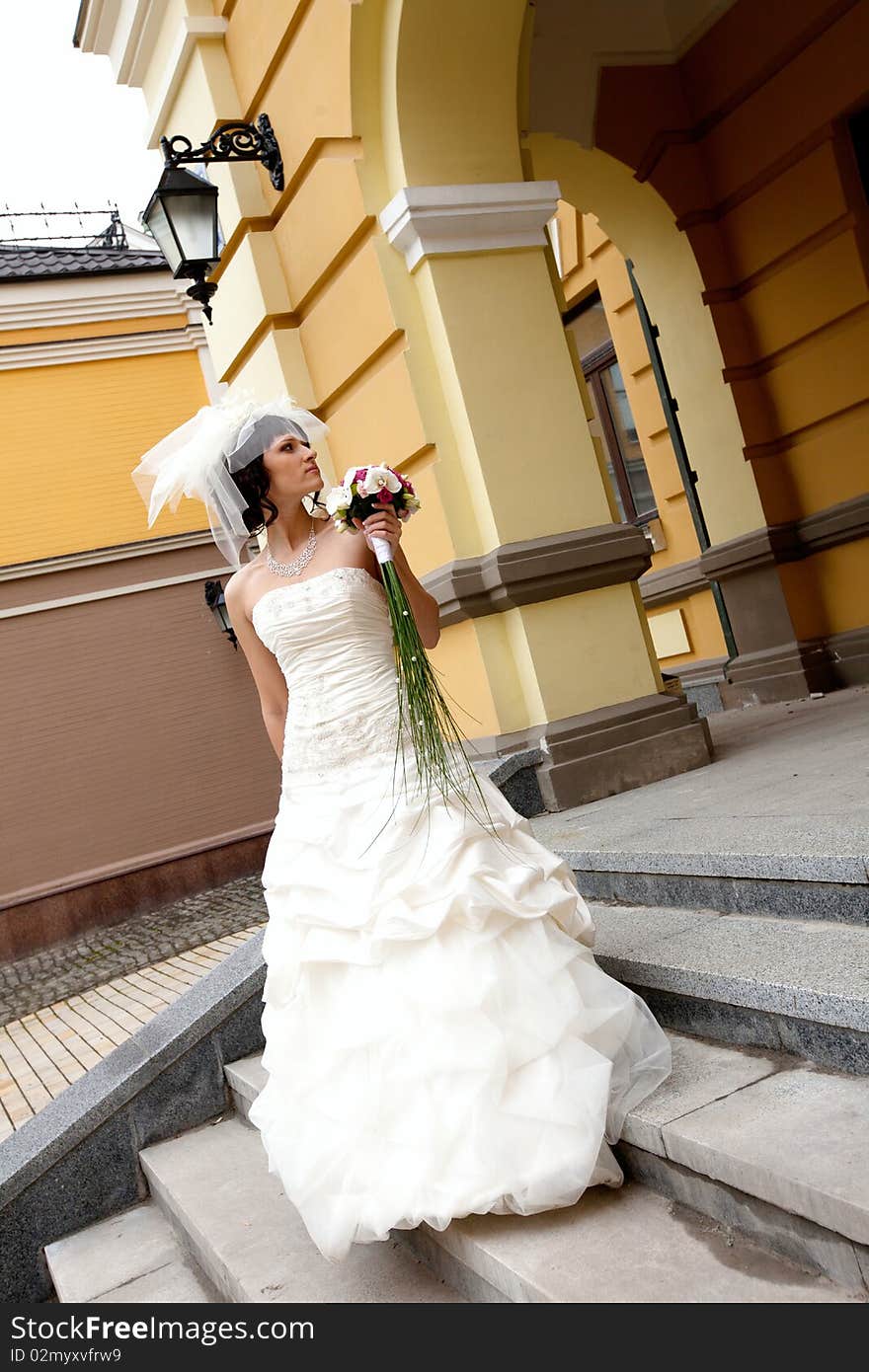 Young beautiful bride