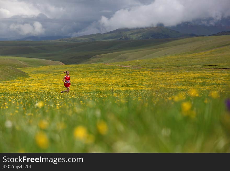 The Girl In Mountains