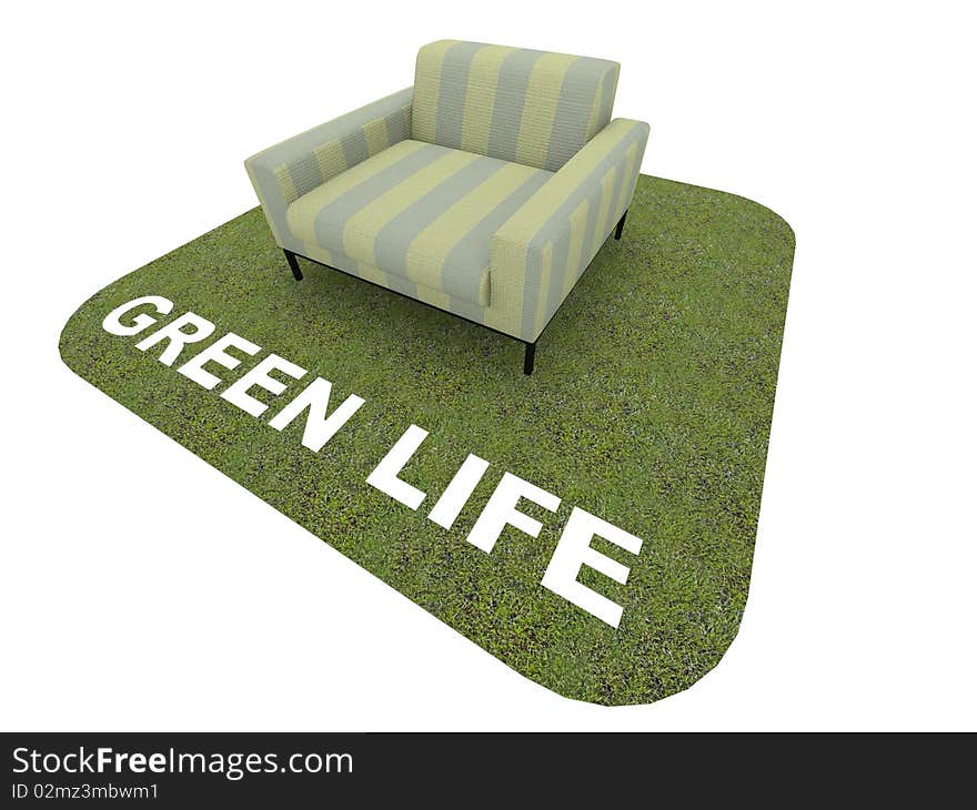 Green chair