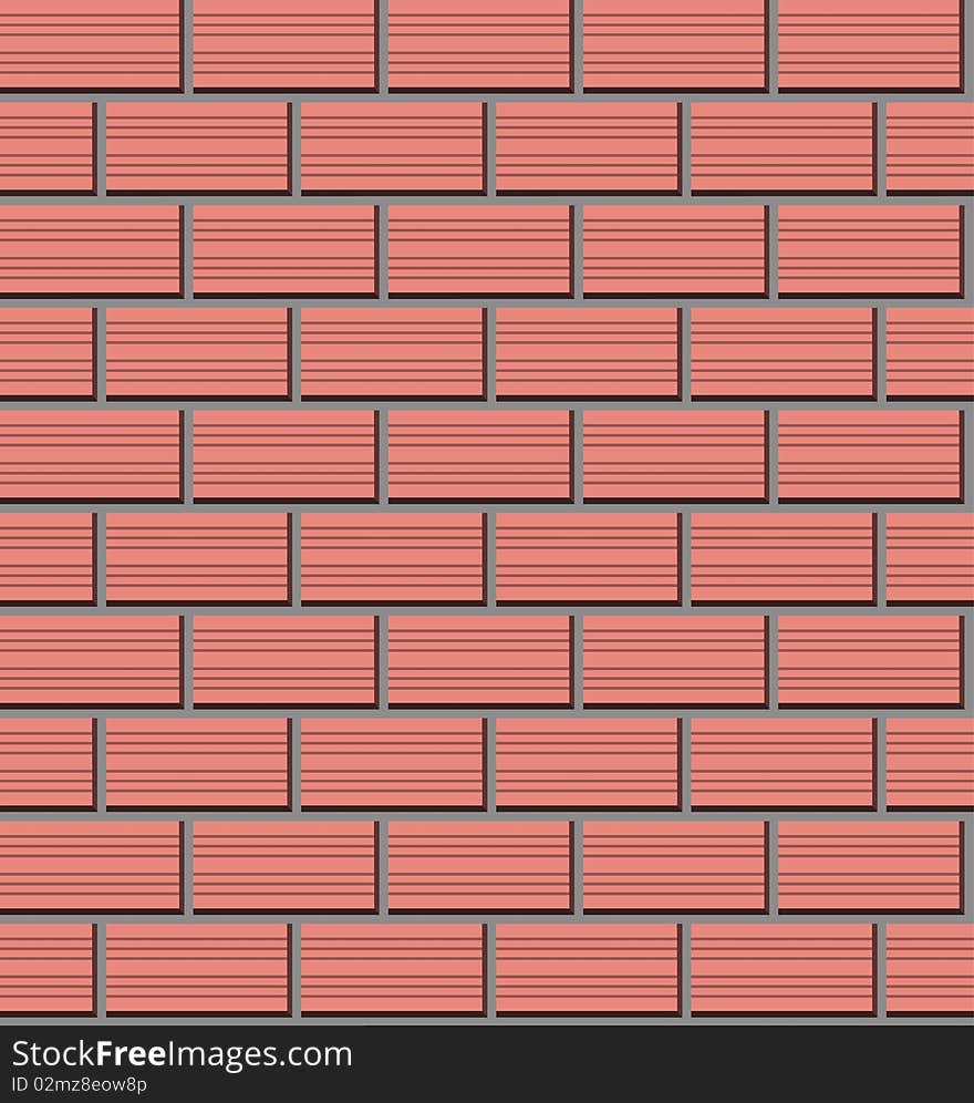 Shaped pattern of brick textures. Shaped pattern of brick textures