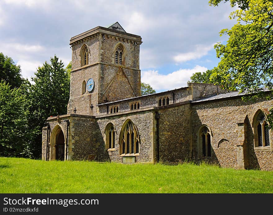 An English Village Church and Tower