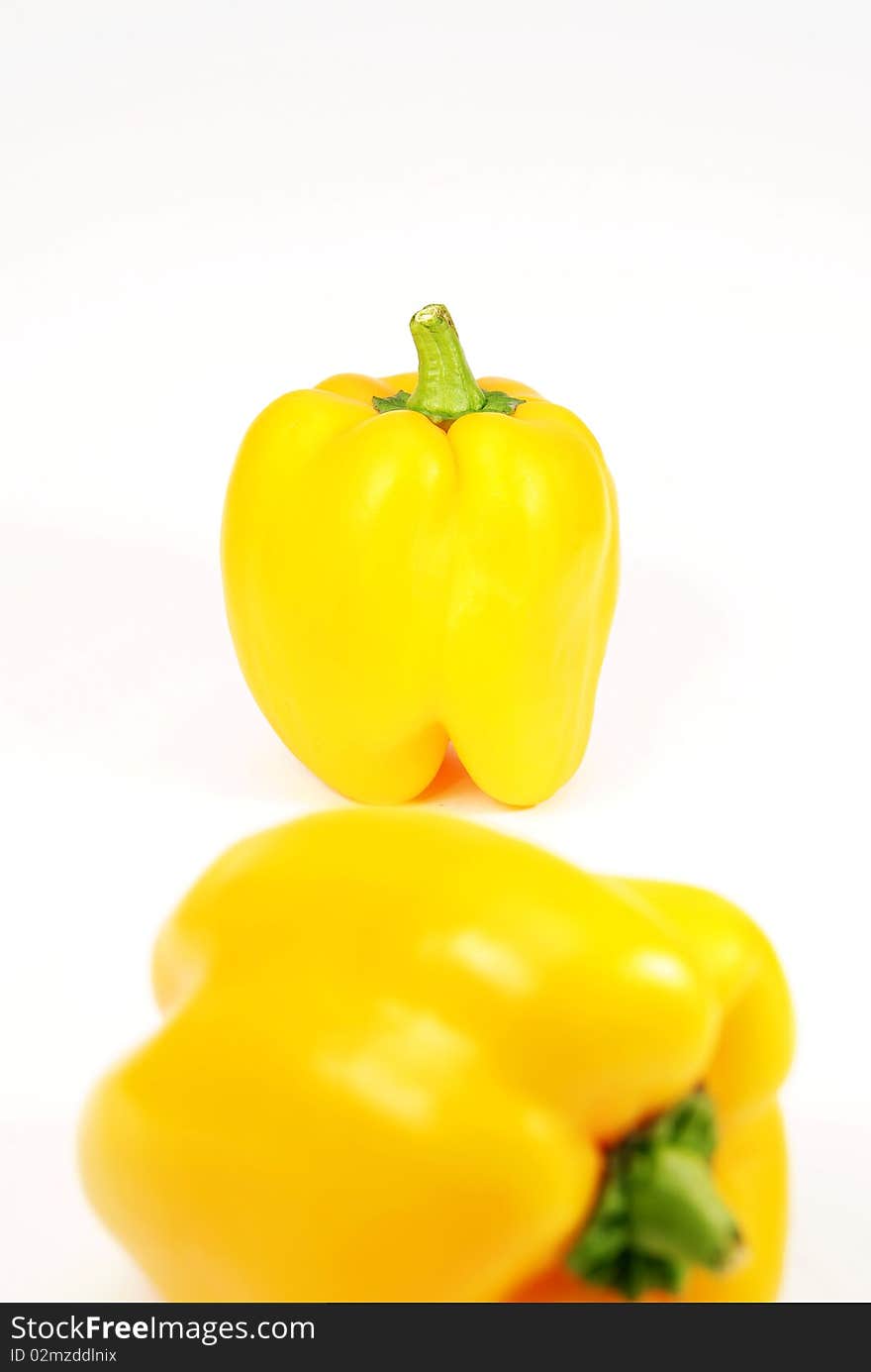 Isolated Yellow Pepper