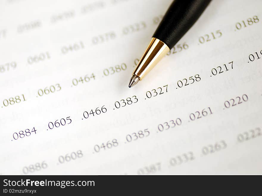 Focus on the amortization table