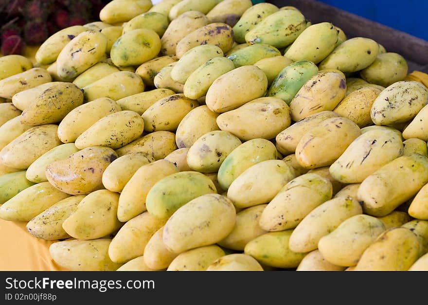 Mango fruit on sale in Malaysia.