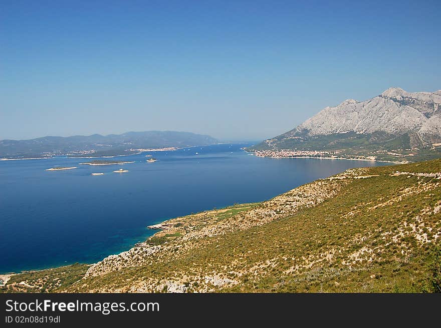 Gorgeous spectacular summer landscape of Peljeski