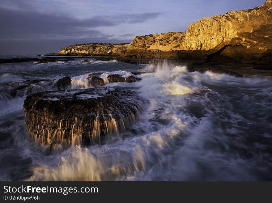 Waves Crashing