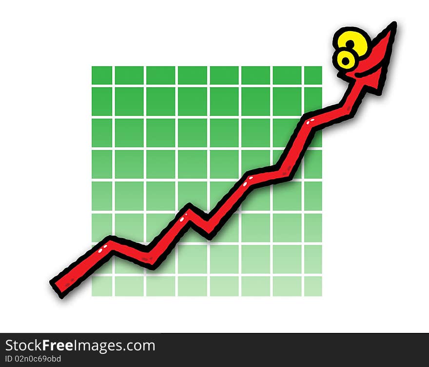 Smiling Graph Going Up