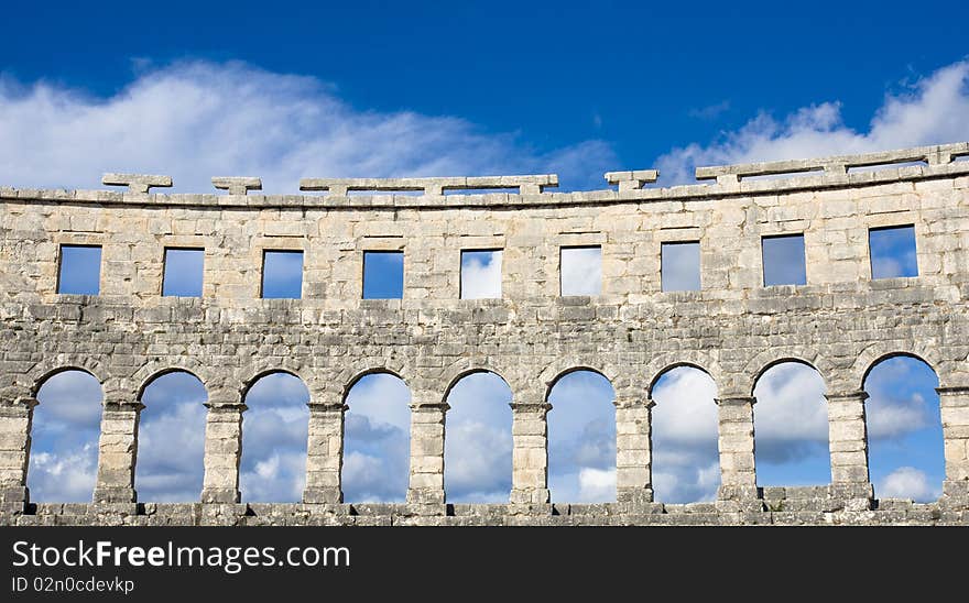 One of the world's best preserved amphitheaters in Pula croatia. One of the world's best preserved amphitheaters in Pula croatia.